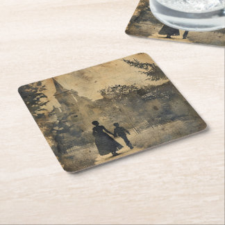 A Gothic Mother Series Design #8 Square Paper Coaster