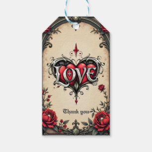 A gothic romance. An ornate, gothic-style Gift Tags