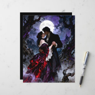 A Gothic Romance Scrapbook Paper