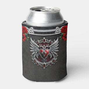 A Gothic symbiosis, elegant haert and skulls. Can Cooler