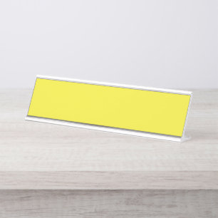 A gradient blending from yellow to orange, creatin desk name plate