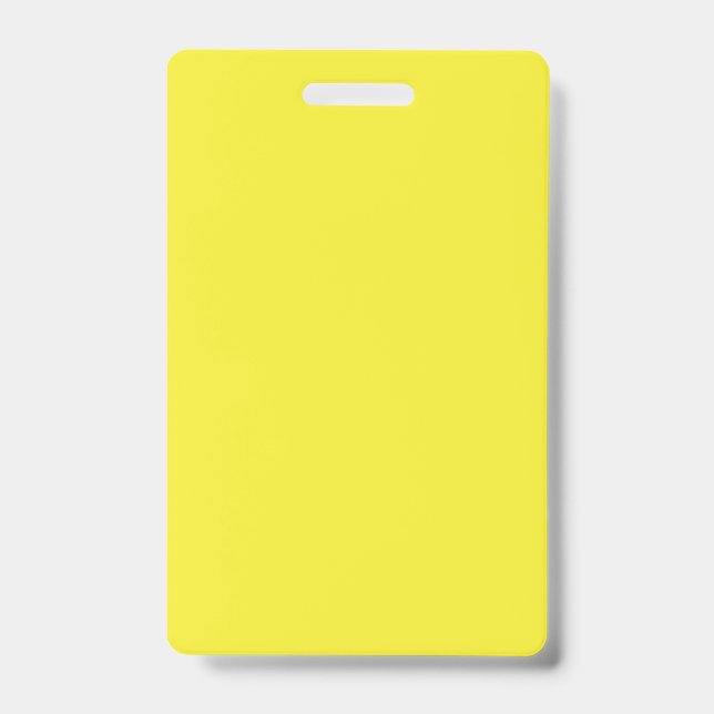 A gradient blending from yellow to orange, creatin ID badge (Front)