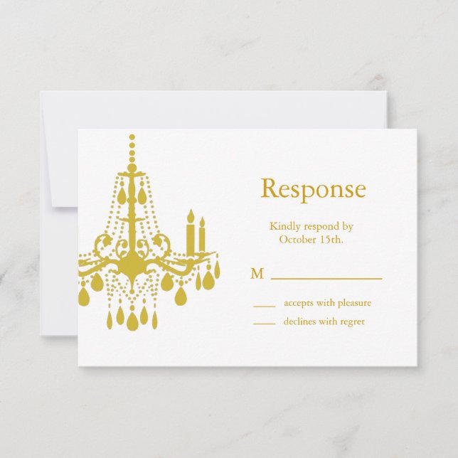 A Grand Ballroom RSVP (yellow) Card (Front)