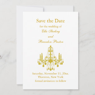 A Grand Ballroom Save the Date (yellow)