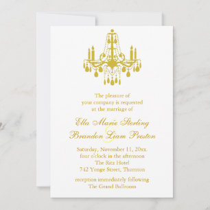 A Grand Ballroom Wedding Invitation 2 (yellow)