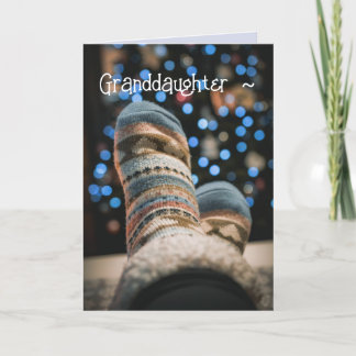A GRANDDAUGHTER CHRISTMAS CARD