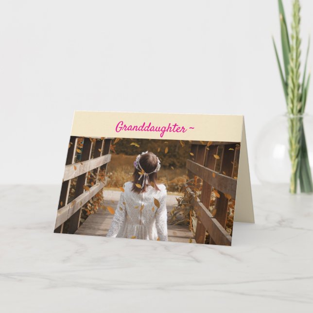 A GRANDDAUGHTER EASTER CARD (Front)