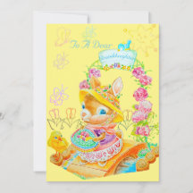 A Granddaughter's Personalised Easter Card.