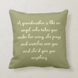 A grandma is like an angel cushion