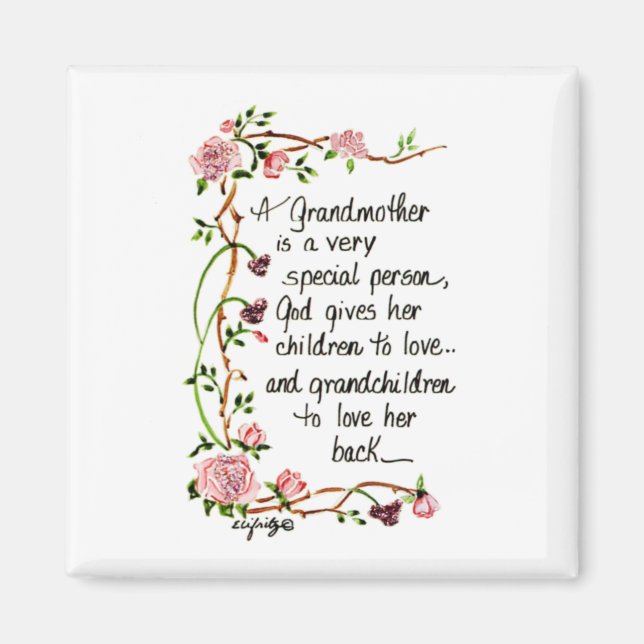 A Grandmother is a Very Special Person Magnet (Front)