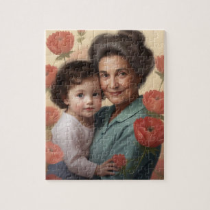 A Grandmother's Embrace - Grandma & Child Jigsaw Puzzle
