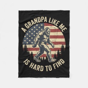 A Grandpa Like Is Hard To Find Bigfoot Dad Fathers Fleece Blanket