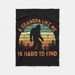 A Grandpa Like Is Hard To Find Bigfoot Dad Fathers Fleece Blanket