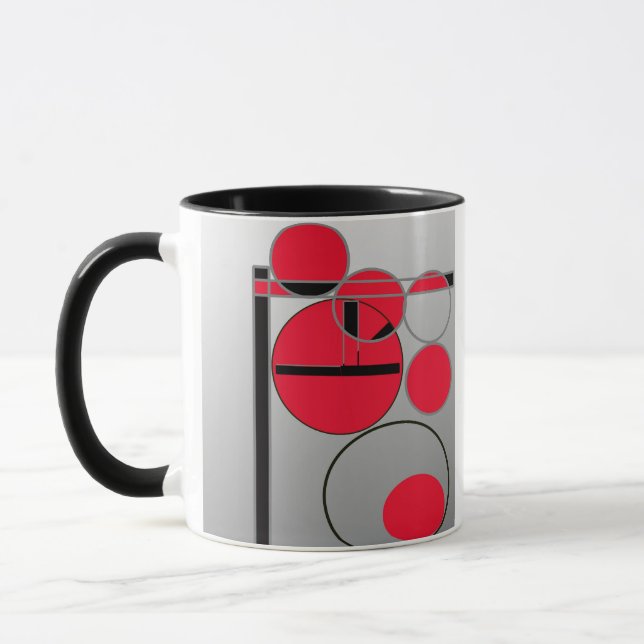 a graphic drawing mug (Left)