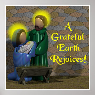 A Grateful Earth Rejoices Poster