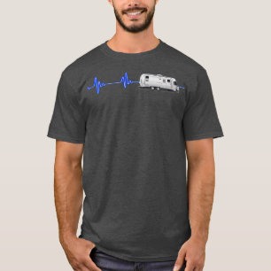 A Great Airstream  with a blue neon heartbeat!!  T-Shirt