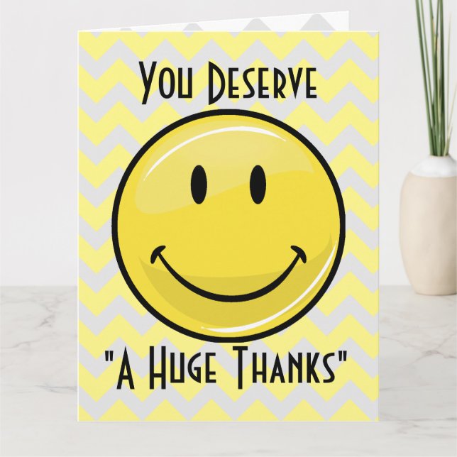 A Great Big Smile Giant Thank You Card (Front)