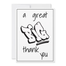 A Great Big Thank You Bold Black Typography Text