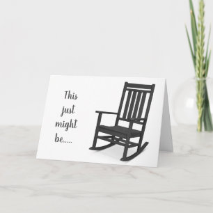 A "GREAT CHAIR" FOR YOUR "50th" BIRTHDAY Card
