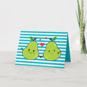 "A Great Pear" Love Kawaii Valentine's Day Card