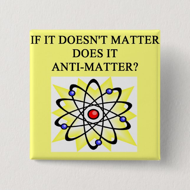 A Great Physics Design 15 Cm Square Badge (Front)