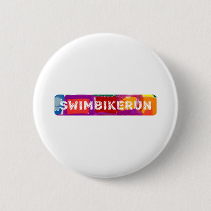 A great Triathlon gift for your friend or family 6 Cm Round Badge