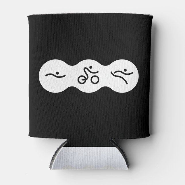 A great Triathlon gift for your friend or family Can Cooler (Front)