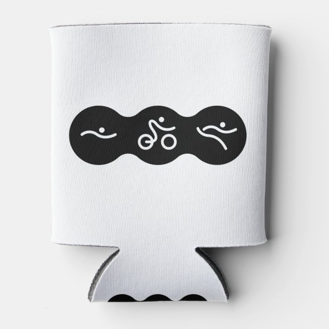 A great Triathlon gift for your friend or family Can Cooler (Front)