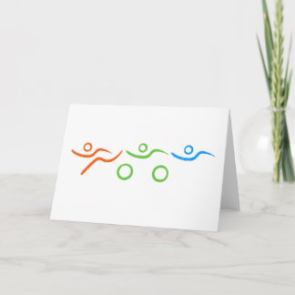 A great Triathlon gift for your friend or family Card