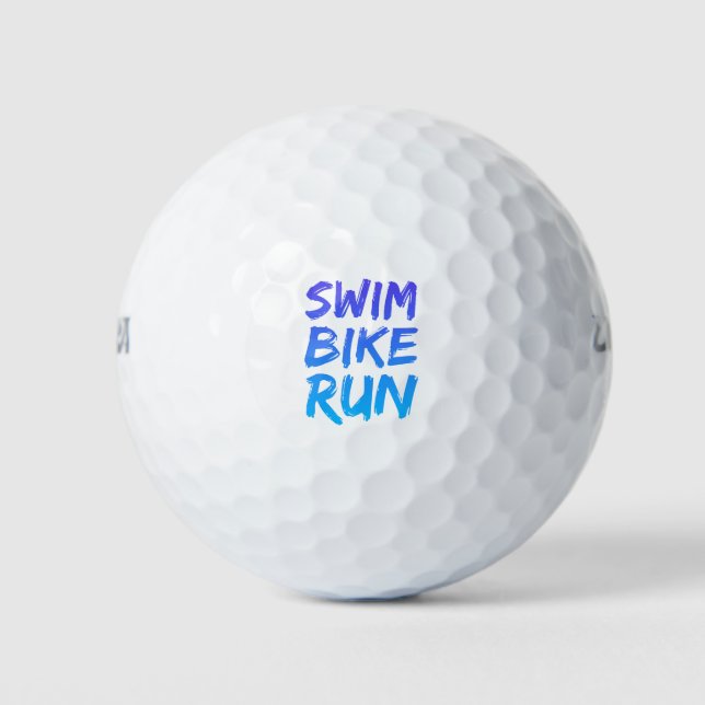 A great Triathlon gift for your friend or family m Golf Balls (Front)