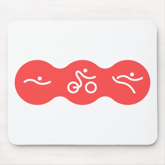 A great Triathlon gift for your friend or family Mouse Mat (Front)