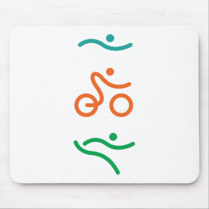 A great Triathlon gift for your friend or family.. Mouse Mat