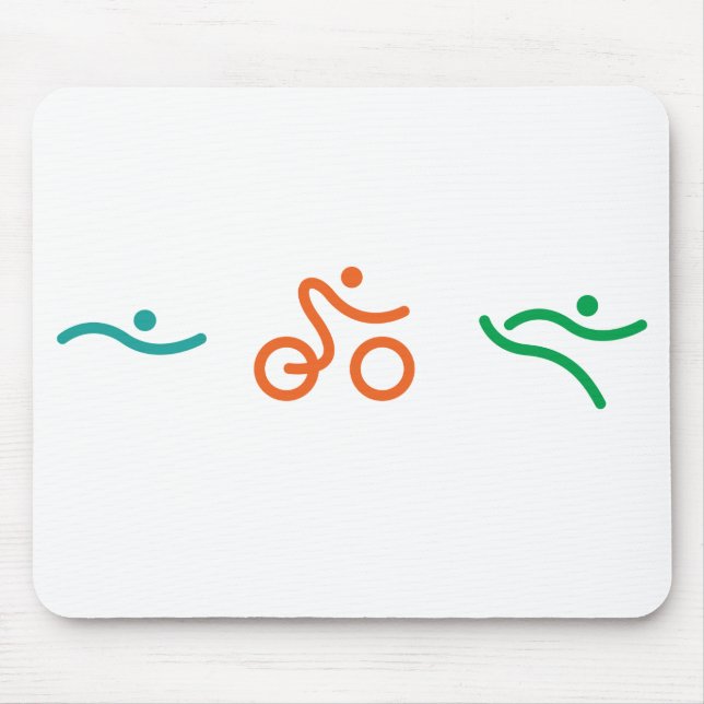 A great Triathlon gift for your friend or family Mouse Mat (Front)