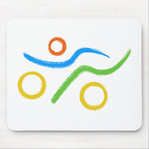 A great Triathlon gift for your friend or family Mouse Mat