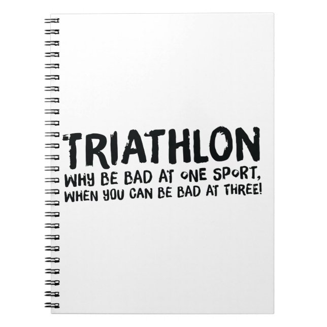 A great Triathlon gift for your friend or family Notebook (Front)