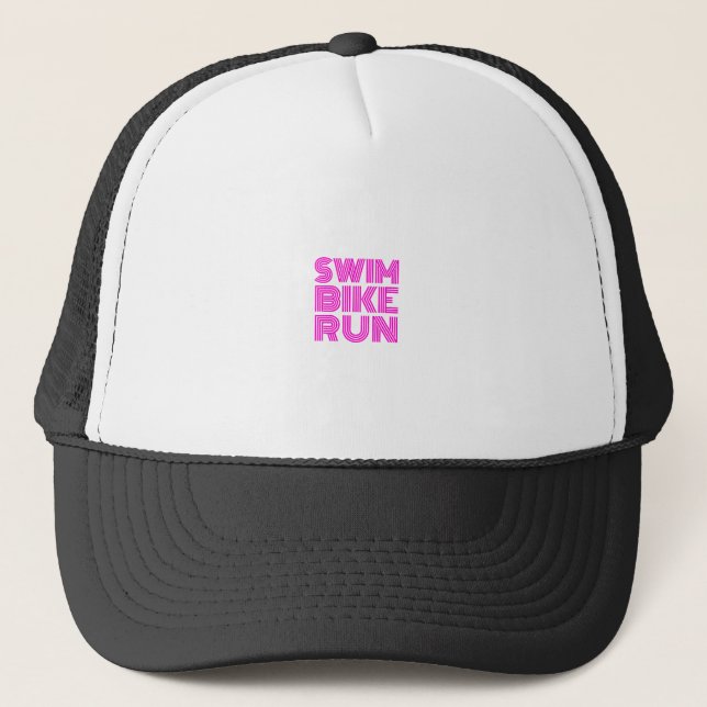 A great Triathlon gift for your friend or family Trucker Hat (Front)