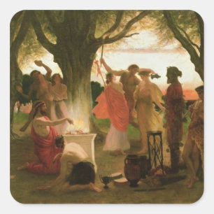 A Greek Festival Square Sticker