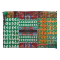 a green and black pattern with a tree in the middl