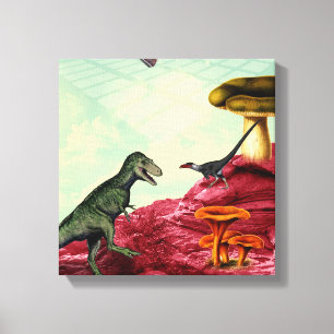 A green and breatheable planet canvas print