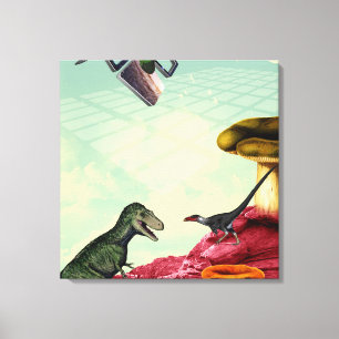A green and breatheable planet canvas print