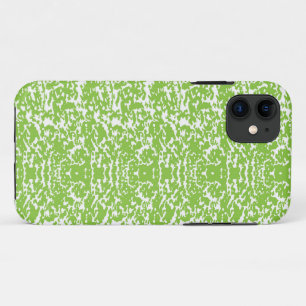 a green and white abstract background iPhone 11 case
