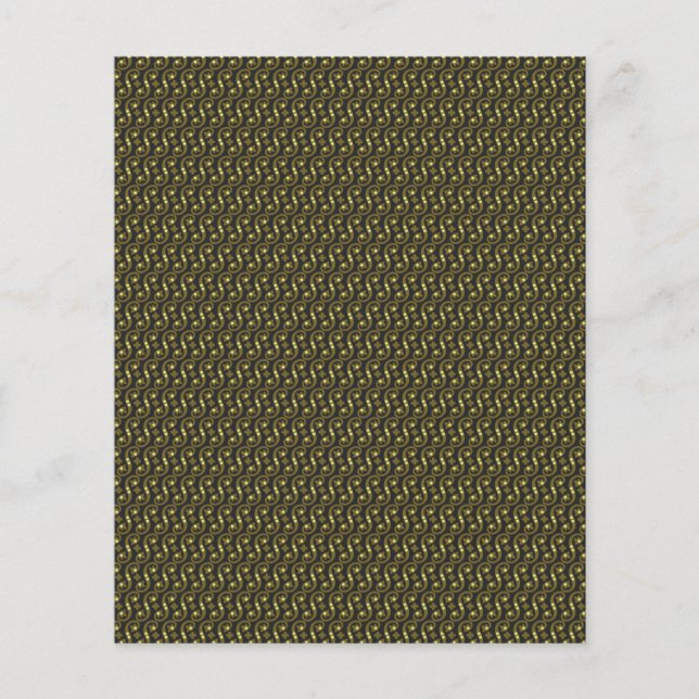 a green and white background with a wavy pattern flyer (Front)