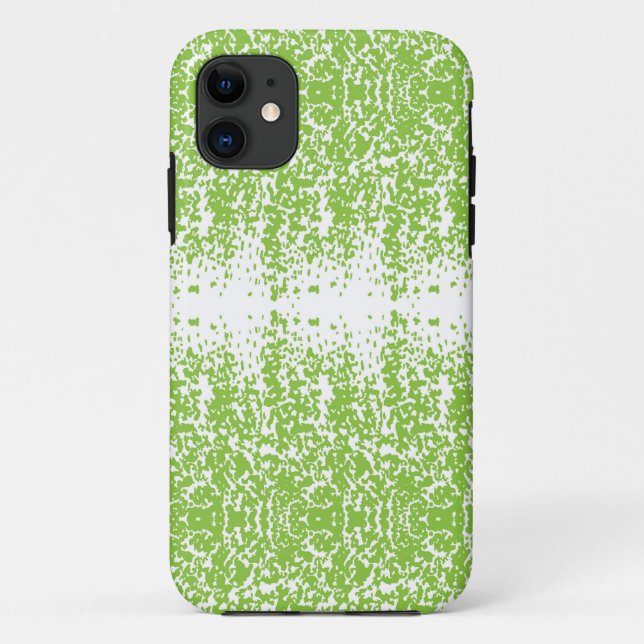 a green and white background with small dots Case-Mate iPhone case (Back)