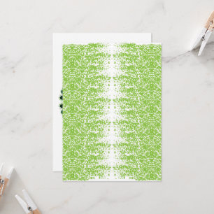 a green and white background with small dots invitation