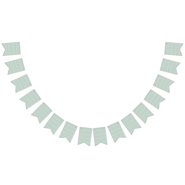 a green and white background with small leaves bunting  (All)