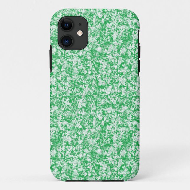 a green and white background with small white dots Case-Mate iPhone case (Back)