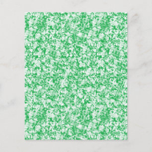 a green and white background with small white dots flyer