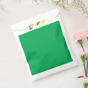 a green background with a favour bags