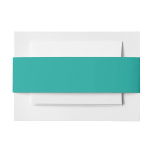 a green background with a  invitation belly band
