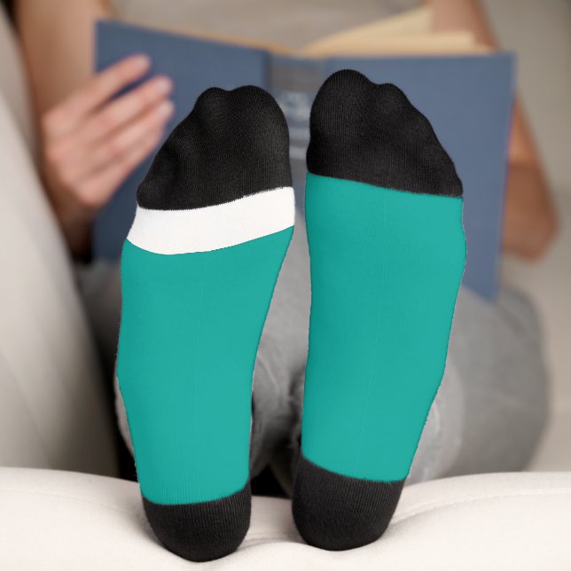 a green background with a  socks (Bottom)